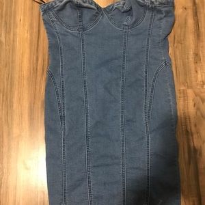 Blue denim dress size medium